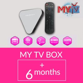 MYTV TV BOX WITH 6 MONTHS SUBSCRIPTION